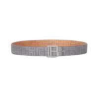 Cintura B-Belt in pelle traforata con monogramma