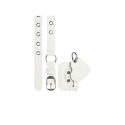 Le Cagole belt with charm for women in optic white"