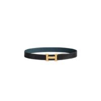 Fibbia da cintura H & Pelle reversibile per cintura 32 mm