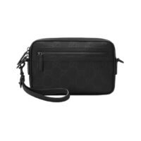 BORSA A TRACOLLA GOMMATA CON GG
