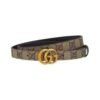 Cintura reversibile GG Marmont in pelle