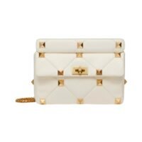 BORSA GRANDE CON CATENA ROMAN STUD THE SHOULDER BAG IN NAPPA