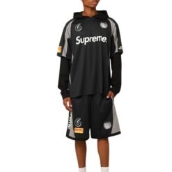 Set Supreme Hooded Soccer Black SP049