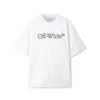 T-shirt Oversized Off-White Big Bookish Skate Tee with Logo White