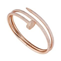 Just a Nail Bracelet, Rose Gold, Diamonds