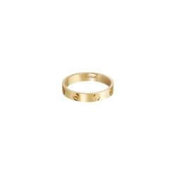 Love Wedding Band Yellow Gold