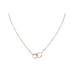 Love Necklace, Diamonds, Rose Gold