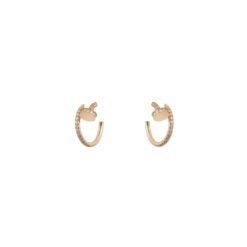 Just a Nail Earrings Rose Gold