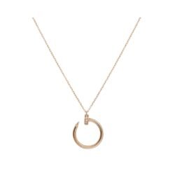 Just a Nail Necklace Rose Gold