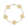Vintage Alhambra Bracelet, 5 Motifs, Yellow Gold