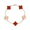 Alhambra Bracelet, 5 Motifs, Rose Gold