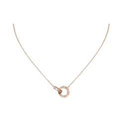 Brilliant-Cut Diamonds Love Necklace