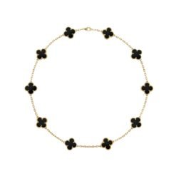 Alhambra Necklace, 10 Motifs, Yellow Gold