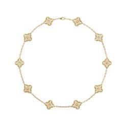 Alhambra Necklace, 10 Motifs Round Diamonds