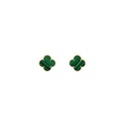 Magic Alhambra Earrings Malachite