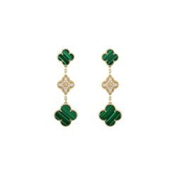 Magic Alhambra Earrings, 3 Motifs Yellow Gold