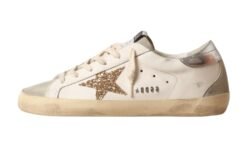 Super-Star gold glitter star and ice suede inserts
