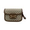 Borsa A Spalla Monogram Horsebit Beige
