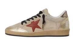Ball Star in suede beige con stella