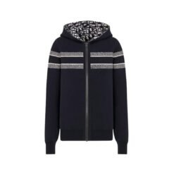 Maglia cachemire blu Oblique