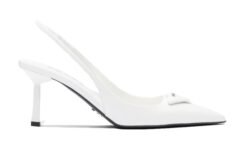 Décolleté slingback in MV spazzolata
