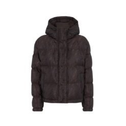 Giacca piumino Nero/Marrone