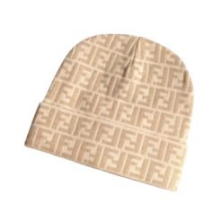 Berretto Beige E Crema