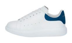 Oversize in bianco/blu avio