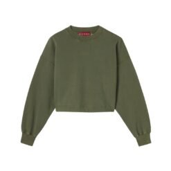 Felpa in jersey di cotone con ricamo