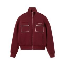 Felpa in jersey con cerniera e logo