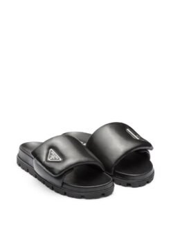Quilted Sandals Nero
