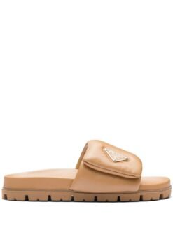 Quilted Sandals Marrone