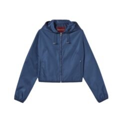 Giacca Gabardina Logo in Metallo