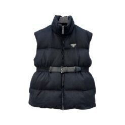 gilet imbottito con cintura
