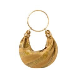 Mini hobo scamosciata e serpente