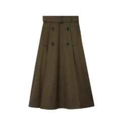 Gonna Trench Midi in Gabardine