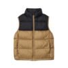 Gilet imbottito in popeline satinato