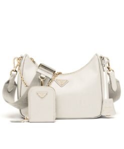 Re-Edition 2005 Saffiano Bianco 22 cm