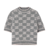 T-Shirt Jacquard grigio